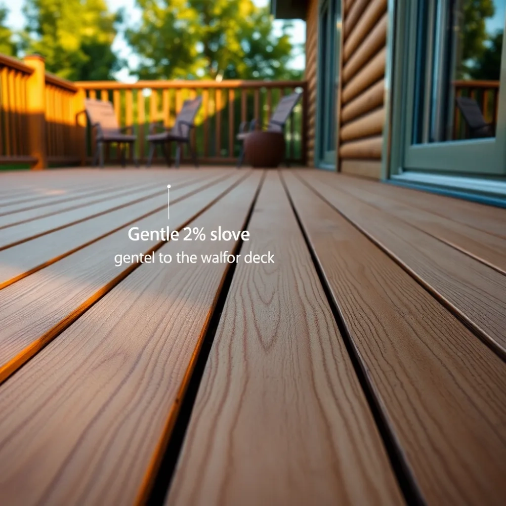 jaki spadek na tarasie drewnianym