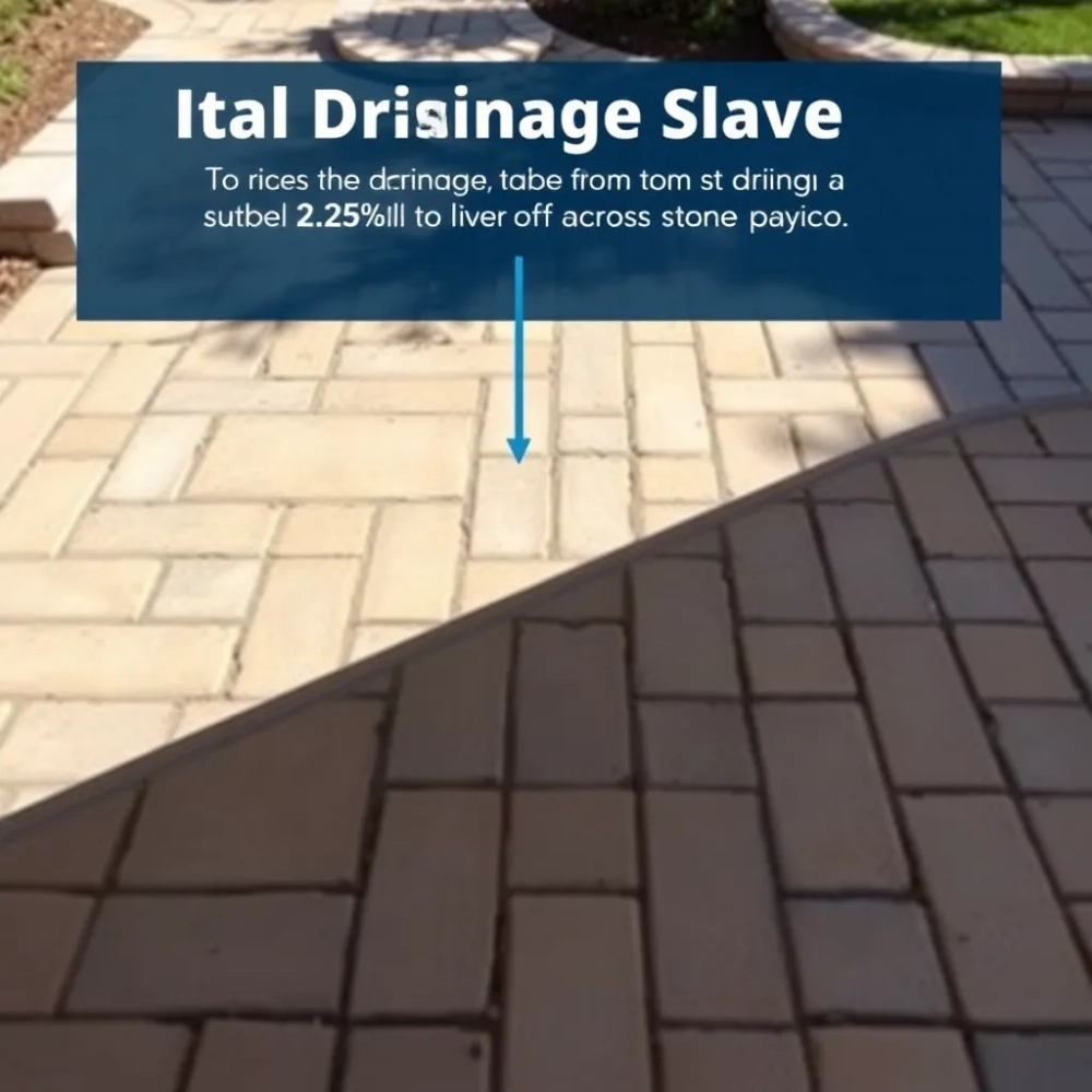 Jaki spadek na tarasie z kostki