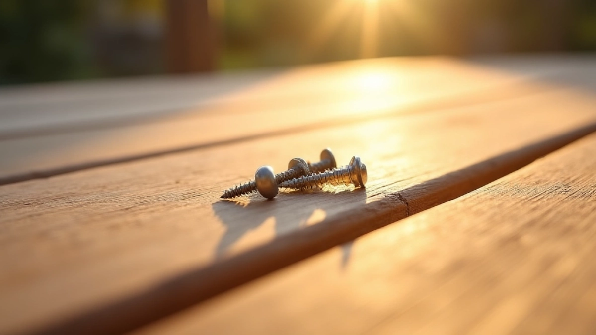 Jakie wkręty do tarasu z modrzewia