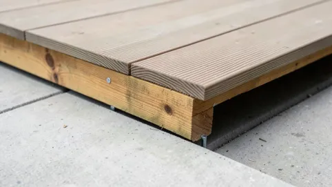 budowa tarasu drewnianego na betonie