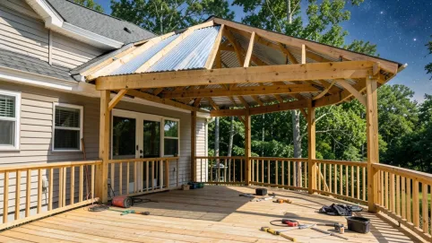 budowa zadaszonego tarasu