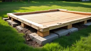 Podest tarasowy montaż na trawie