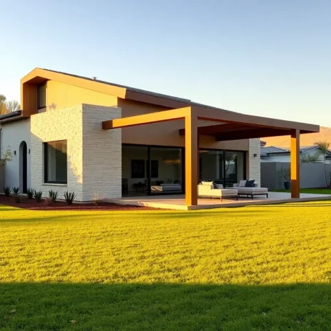 projekty domów parterowych z zadaszonym tarasem