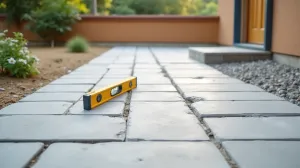 Układanie płyt tarasowych na suchym betonie